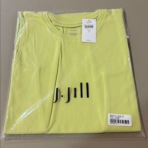 J. Jill Perfect Pima Green Sleeveless Tee / Top NWT Size Small